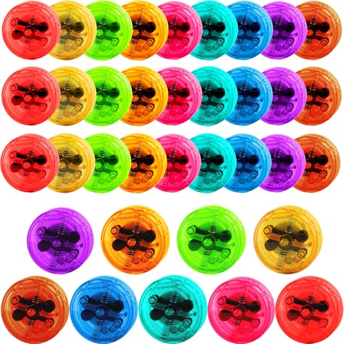 Flahard 36 Pcs Light Up Yo Yo Professional Responsive Ball Bearing Yoyo for Beginners Advanced String Yo Yo Tricks and Looping Play Easter Basket Stuffers 9 Colors - Image 1
