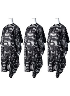 3 Pcs Professional Barber Cape for Adults,Hairdressing Salon Cape for Styling Coloring Hair, Waterproof Hair Cutting Cape with Adjustable Snap Closure