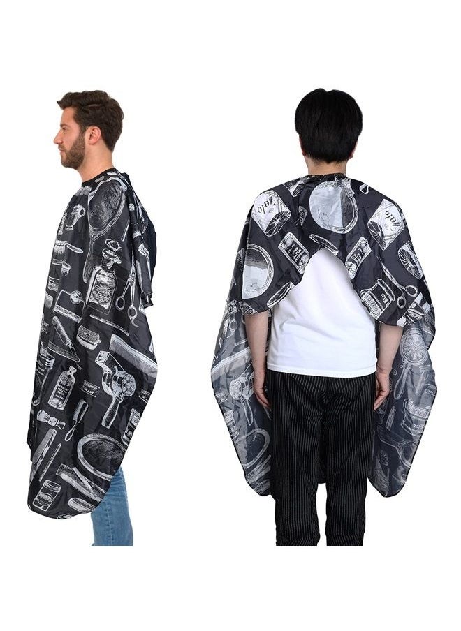 FEBSNOW - 3 Pcs Professional Barber Cape for Adults,Hairdressing Salon Cape for Styling Coloring Hair, Waterproof Hair Cutting Cape with Adjustable Snap Closure - Image 1