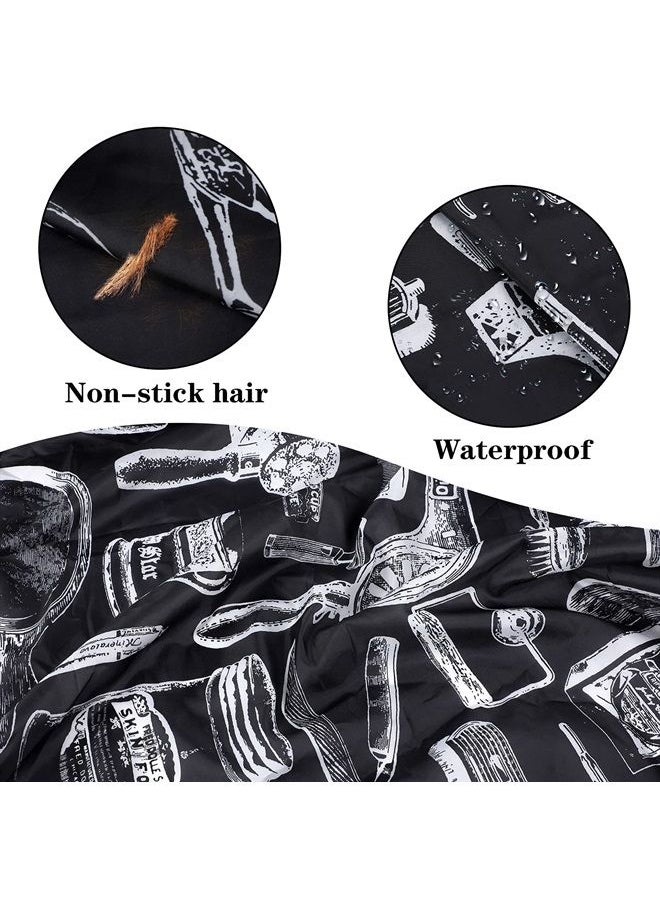 FEBSNOW - 3 Pcs Professional Barber Cape for Adults,Hairdressing Salon Cape for Styling Coloring Hair, Waterproof Hair Cutting Cape with Adjustable Snap Closure - Image 1