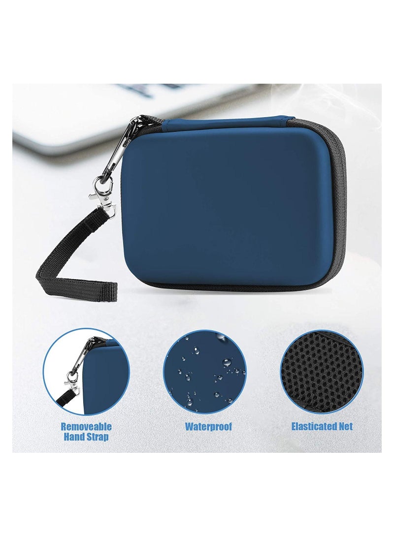 Procases ProCase Samsung T7 / T7 Touch Portable SSD Carrying Case with Silicone Cover, Hard EVA Shockproof Storage Travel Organizer for Samsung T7 Touch Portable 500GB 1TB 2TB USB Solid State Drives -Navy - Image 4