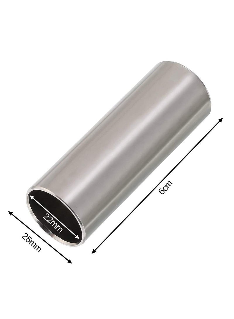 2 Pieces Glass Slide and Stainless Steel Slide in Box,Enhance Your Guitar Playing ,for Guitar, Bass, Medium (6 cm)  - Image 4