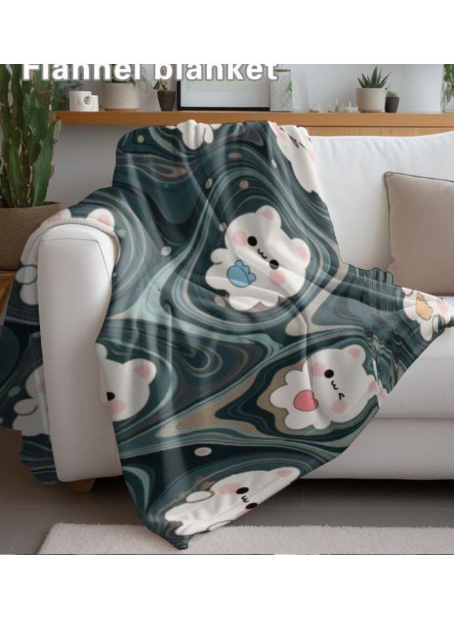 عام بطانية رقيقة من الفانيلا (حرارة ومريحة، ومناسبة للنوم واستخدام اللعبة والغبار والرمل) 150 سم * 200 سم - 288 - Image 4