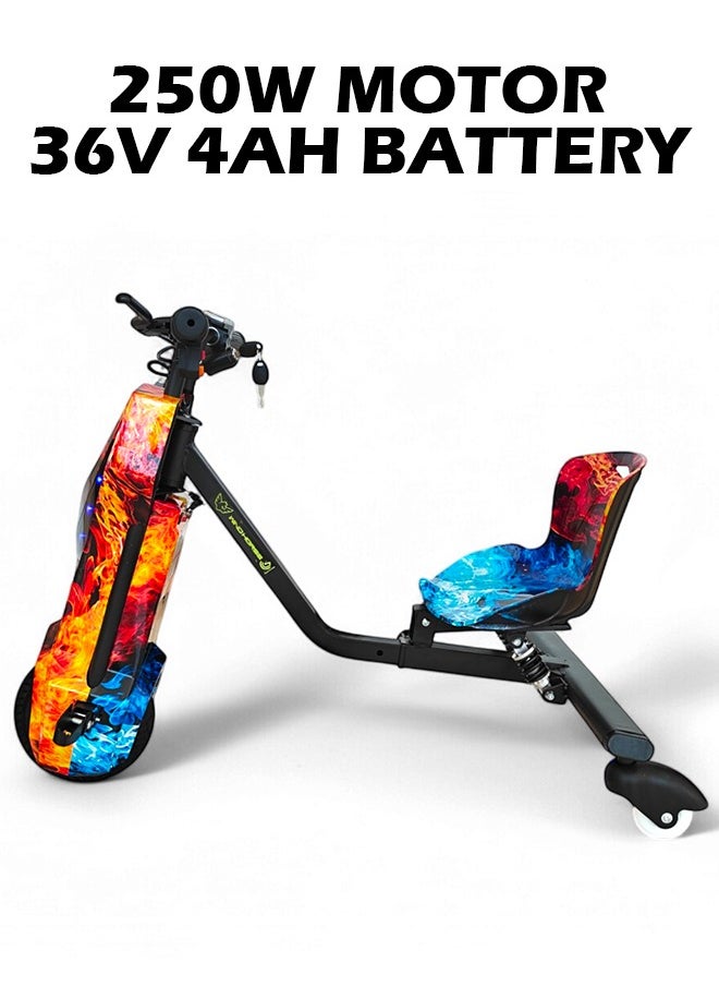 Wind Horse - Electric Stunt Drifting Scooter for Kids and Adults – 250W Brushless Motor, 36V 4Ah Battery, 360° Spin, Bluetooth Speaker, Adjustable Frame, 3-Speed Modes, Steel Alloy Body, Protective Gear Included - Image 1