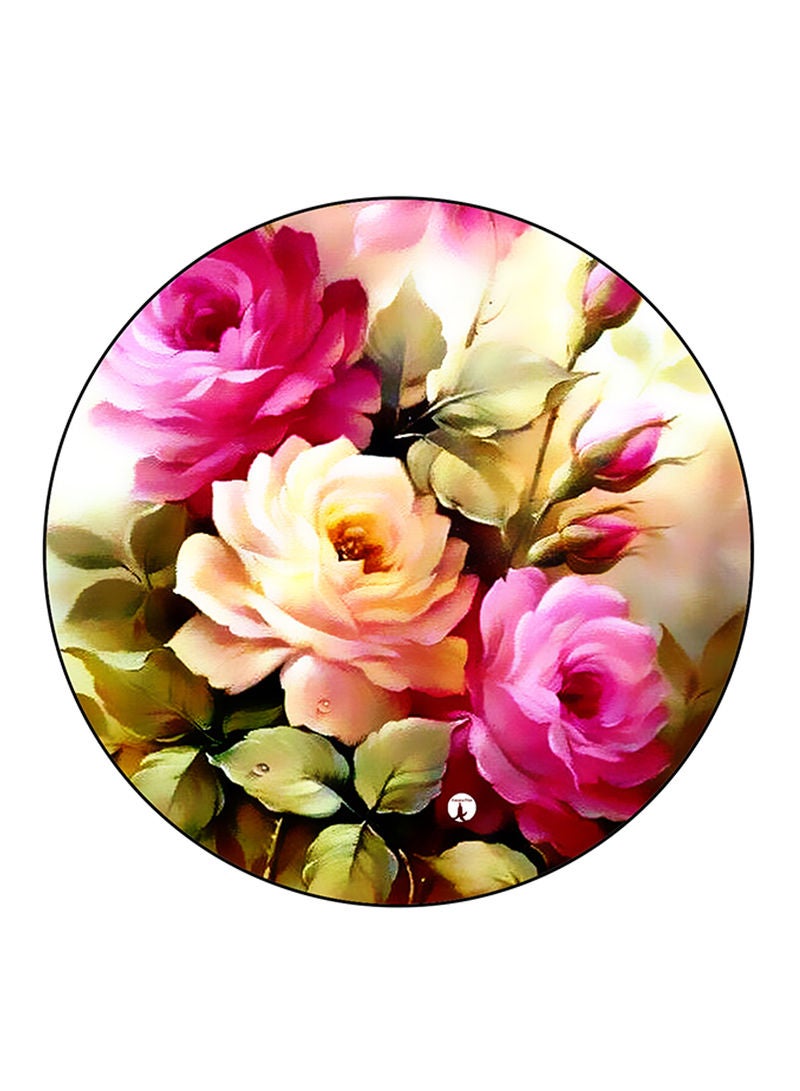 RKN Flowers Printed Mouse Pad  Multicolour
