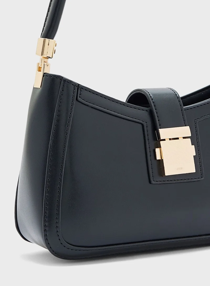 ايلا Shoulder Bag With Metal Trim Detail