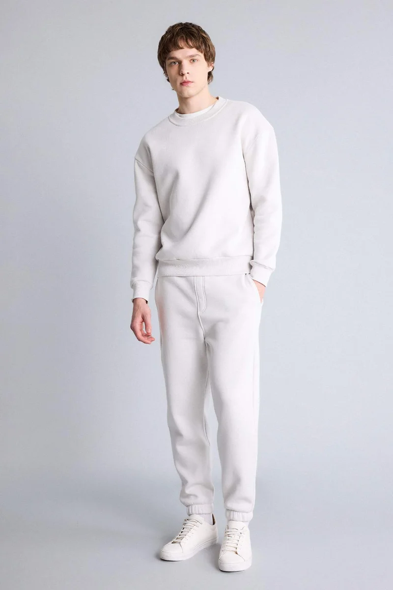 ديفاكتو Boxy Fit Sweatshirt Jogging 2 Piece Thick Fabric Set