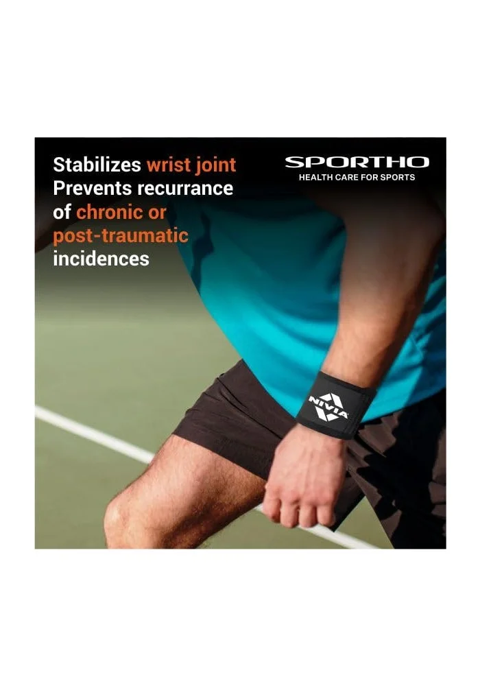 Nivia  Nivia Orthopedic Wrist Support - Adjustable Black  | Best Price UAE