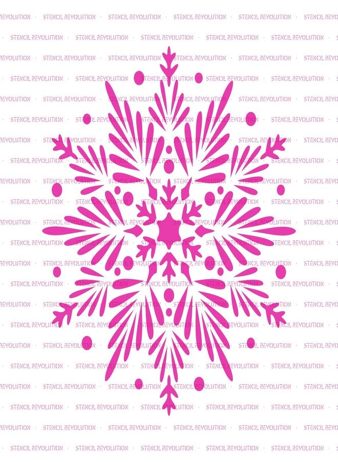 Stencil Revolution Snowflake Stencil - Reusable & Durable Mylar Stencils Made in USA - Image 5