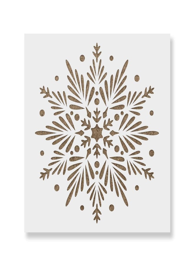 Stencil Revolution Snowflake Stencil - Reusable & Durable Mylar Stencils Made in USA - Image 1