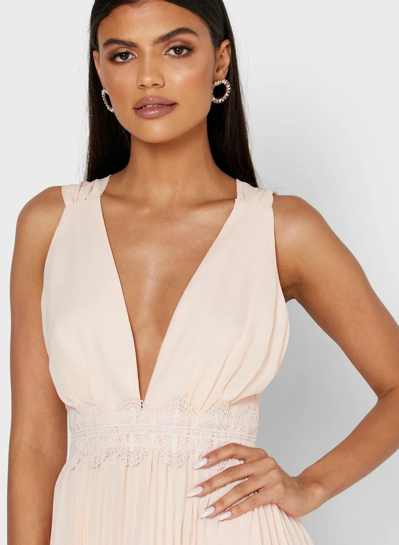 True Decadence Layered Plisse Dress