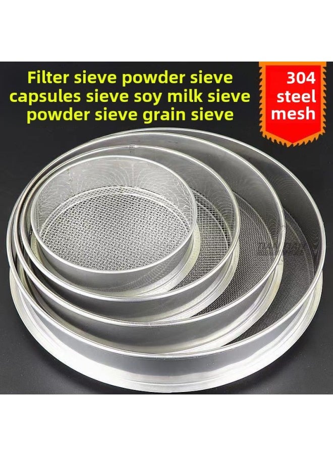 Generic - Flour Sieve Soymilk Sieve Sieve Sieve Sieve Sieve Sieve Sieve Sieve Sieve Sieve Sieve Sieve Sieve Sieve Sieve Sieve Sieve Sieve Sieve Sieve Sieve Ultra-fine Filter Screen Sieve Corn Flour Sieve Cat Litter Dust Sieve-Specification:12 Mesh (round Rice Sieve, Ground Tea Leaves)-Colour:Diameter 25cm - Image 1