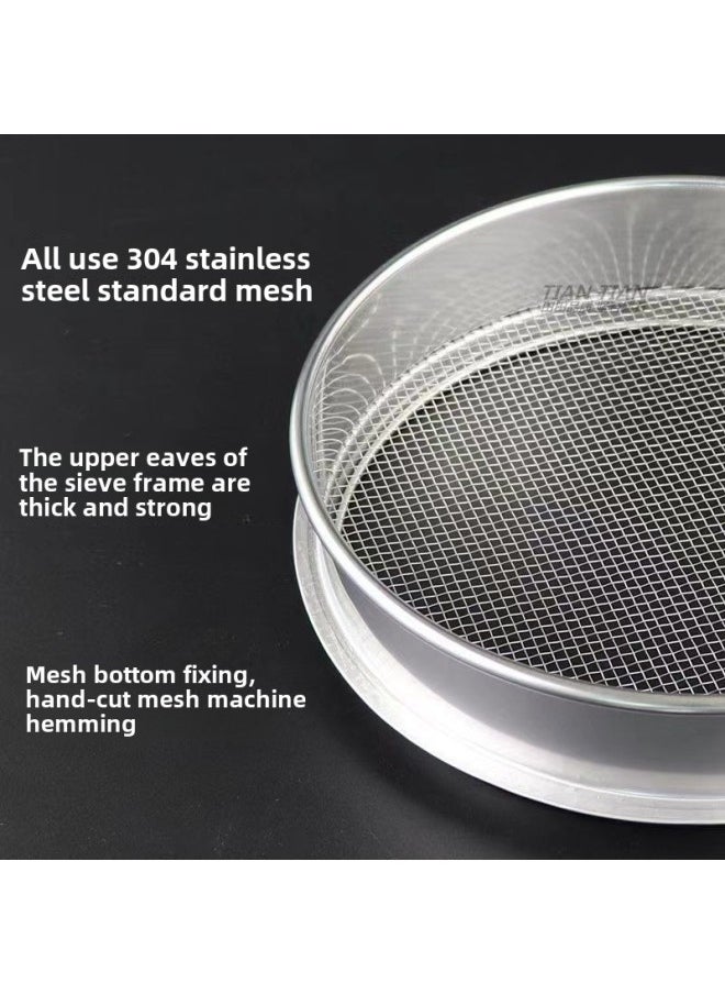 Generic - Flour Sieve Soymilk Sieve Sieve Sieve Sieve Sieve Sieve Sieve Sieve Sieve Sieve Sieve Sieve Sieve Sieve Sieve Sieve Sieve Sieve Sieve Sieve Sieve Ultra-fine Filter Screen Sieve Corn Flour Sieve Cat Litter Dust Sieve-Specification:12 Mesh (round Rice Sieve, Ground Tea Leaves)-Colour:Diameter 25cm - Image 1