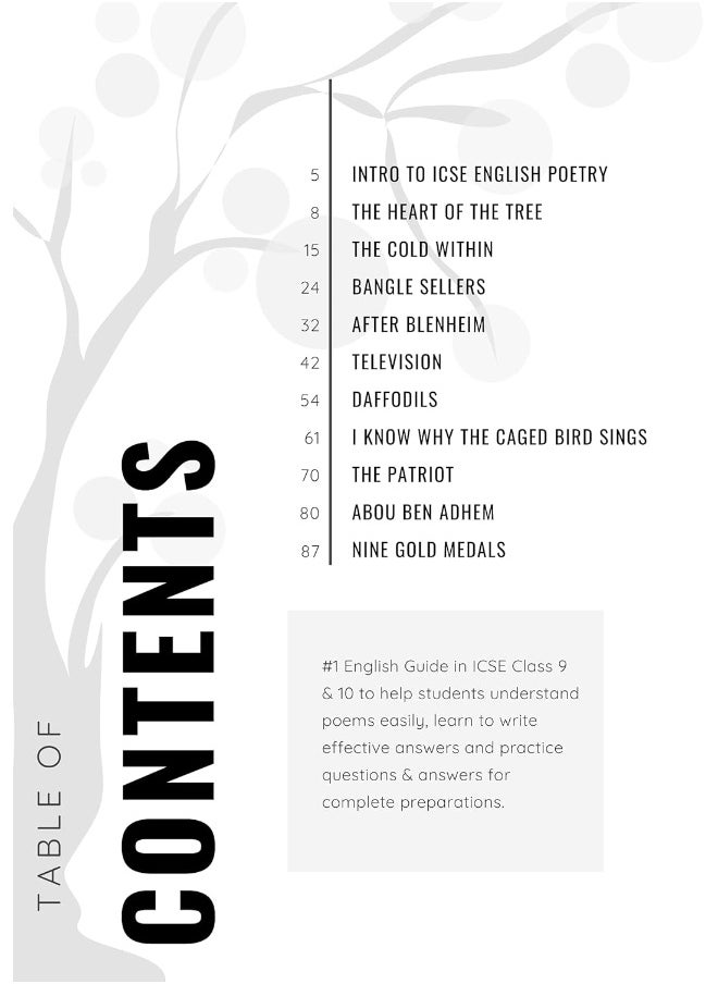 EXAM18 Icse English Treasure Trove Ultimate Guide To Poems - Class 9 & 10 (2020-21 Session)