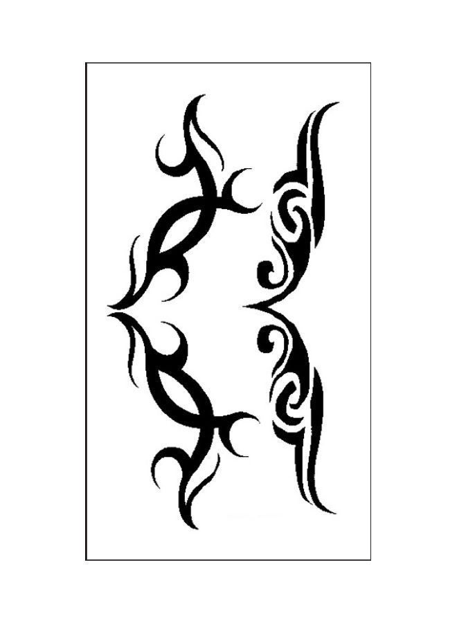 NIBEMINENT Waterproof Fashionable Temporary Tattoo Sticker Black - Image 1