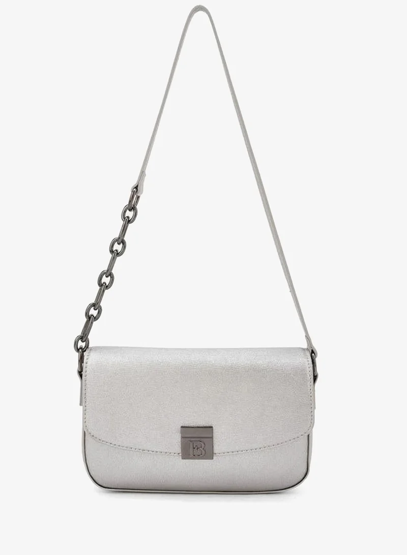 METALLIC PU SHOULDER BAG