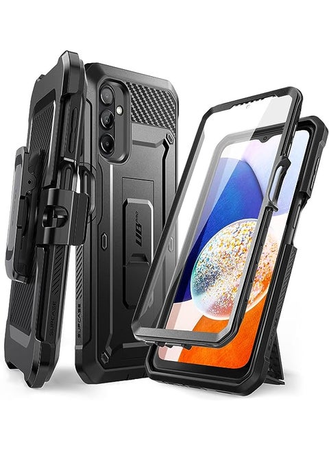 Unicorn Beetle Pro Case for Samsung Galaxy A14 5G (2023), Full-Body Rugged Belt-Clip & Kickstand Case with Built-in Screen Protector