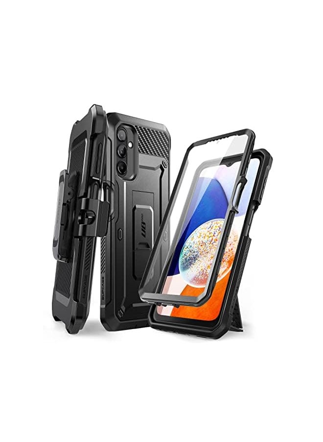 Unicorn Beetle Pro Case for Samsung Galaxy A14 5G (2023), Full-Body Rugged Belt-Clip & Kickstand Case with Built-in Screen Protector