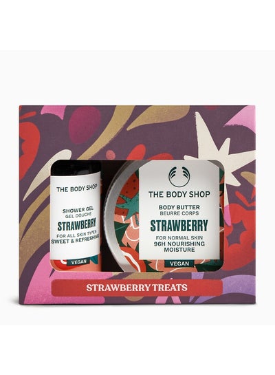 THE BODY SHOP Strawberry Treats Gift Set – Shower Gel (60 Ml) And Body Butter (50 Ml) – Juicy Strawberry Scent, Gentle Daily Cleanser And Deep Nourishing Hydration For Soft Skin.
