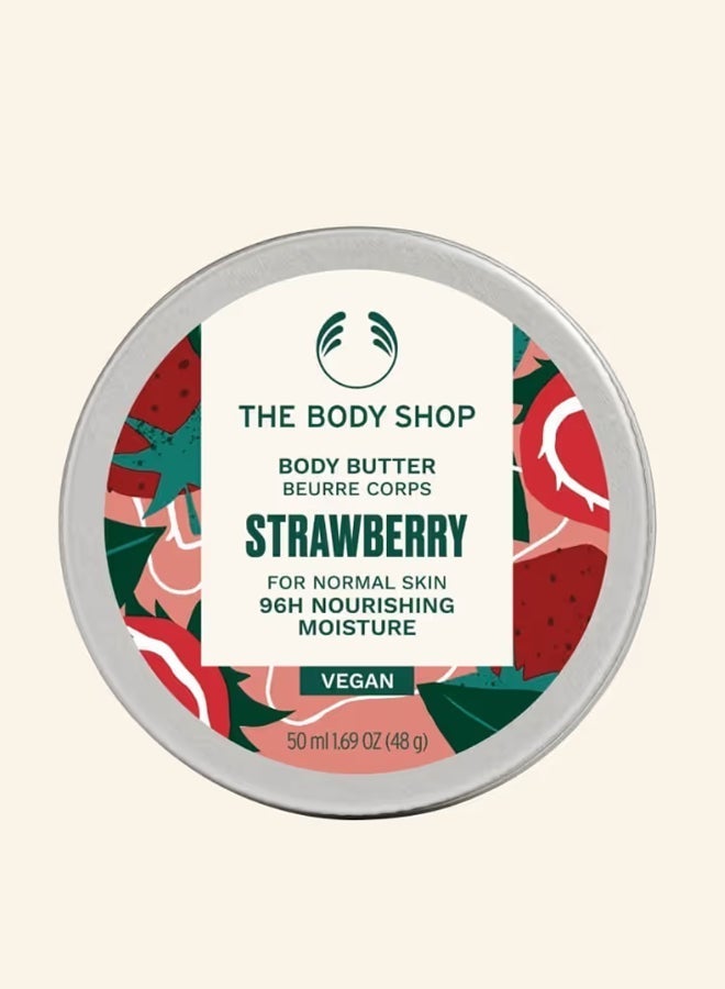 THE BODY SHOP Strawberry Treats Gift Set – Shower Gel (60 Ml) And Body Butter (50 Ml) – Juicy Strawberry Scent, Gentle Daily Cleanser And Deep Nourishing Hydration For Soft Skin. - Image 3