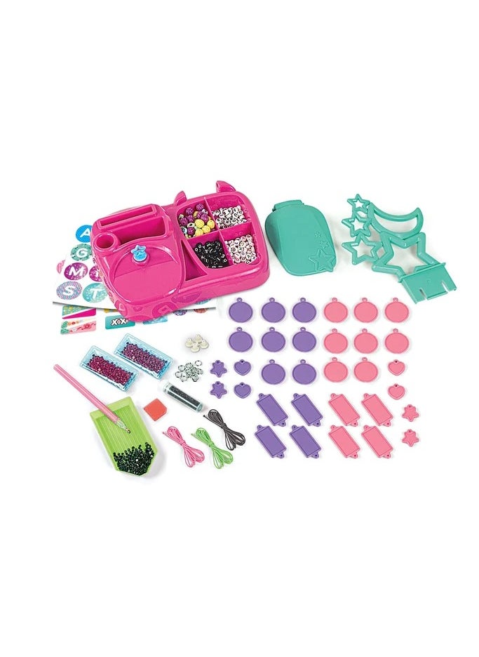 Clementoni Clementoni Crazy Chic Message Creations | Jewellery-Making Kit | Do it Youself | Pretend Play | Arts & Crafts | Personalized Jewellery | Easy to Use | Develops Fine Motor Skills & Creativity | Colorful and Customizable | Fashionable | Perfect Gift for Fashion Lovers!  - Image 3