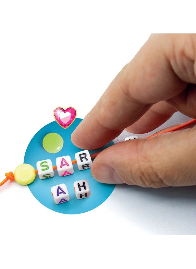 Clementoni Clementoni Crazy Chic Message Creations | Jewellery-Making Kit | Do it Youself | Pretend Play | Arts & Crafts | Personalized Jewellery | Easy to Use | Develops Fine Motor Skills & Creativity | Colorful and Customizable | Fashionable | Perfect Gift for Fashion Lovers!  - Image 4