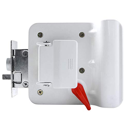 Leisure Locks RV Door Lock Replacement with Paddle Deadbolt, Camper Door Handle Latch, 100% Metal RV Enclosed Travel Trailer Entry Door Lock with Keys for Camper Horse Trailer Cargo Hauler White - Image 5