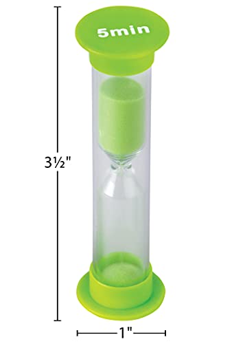 Teacher Created Resources 5 Minute Sand Timer - Small (20662),Green - Image 3