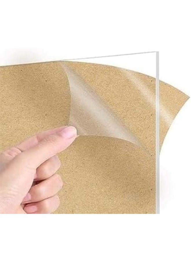 Horoof Home Horoof Home® Clear Acrylic Sheet - 59.4x42 cm (A2) - 6mm Thick, Transparent Plexiglass Board  - Image 1