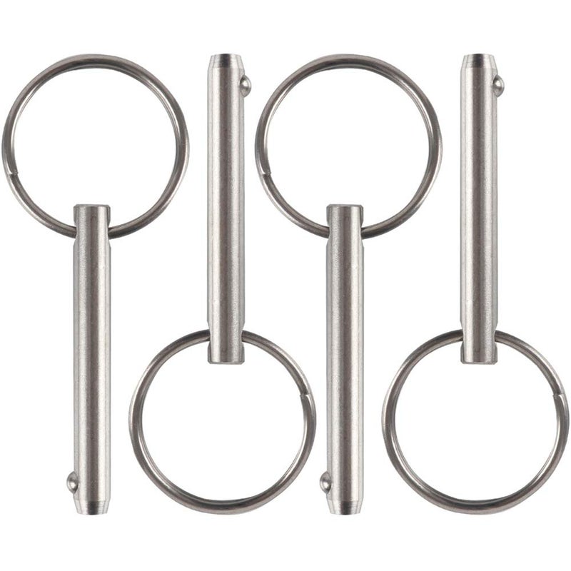 VTurboWay 4 Pcs Quick Release Pin, Diameter 1/4", Usable Length 1-1/2", Overall Length 2", Full 316 Stainless Steel, Bimini Top Pin, Marine Hardware - Image 5