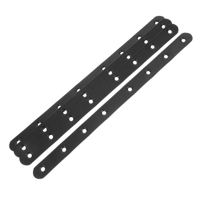 8 pcs Heavy Duty Metal Straight Brace Brackets Wood Furniture Repair Support Stainless Steel Flat Plate Mending For Cabinets And Bookshelves - Image 5