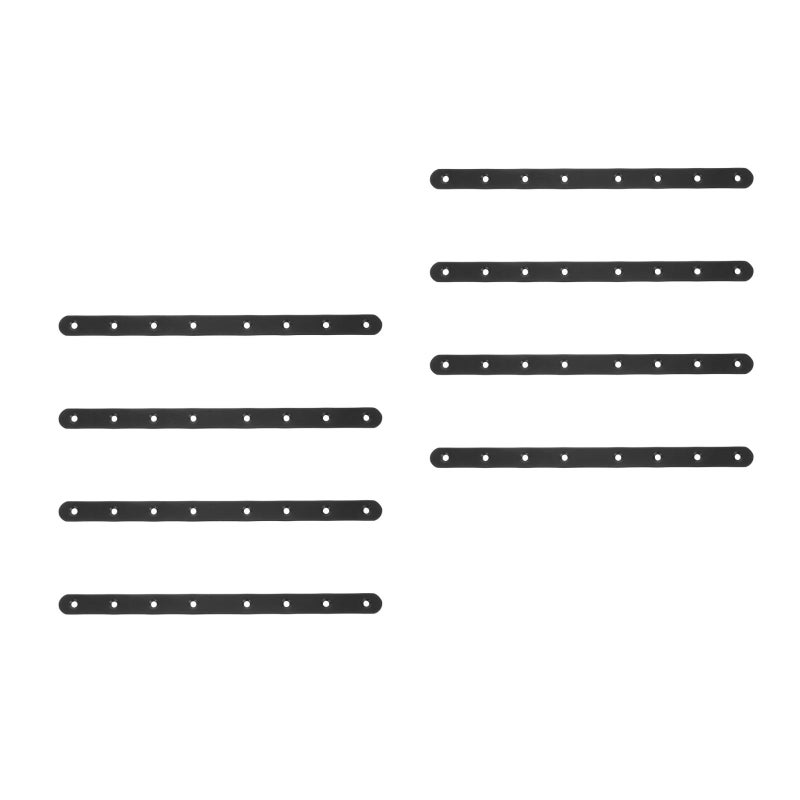 8 pcs Heavy Duty Metal Straight Brace Brackets Wood Furniture Repair Support Stainless Steel Flat Plate Mending For Cabinets And Bookshelves - Image 1