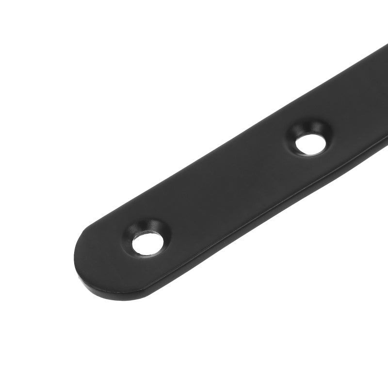 8 pcs Heavy Duty Metal Straight Brace Brackets Wood Furniture Repair Support Stainless Steel Flat Plate Mending For Cabinets And Bookshelves - Image 2