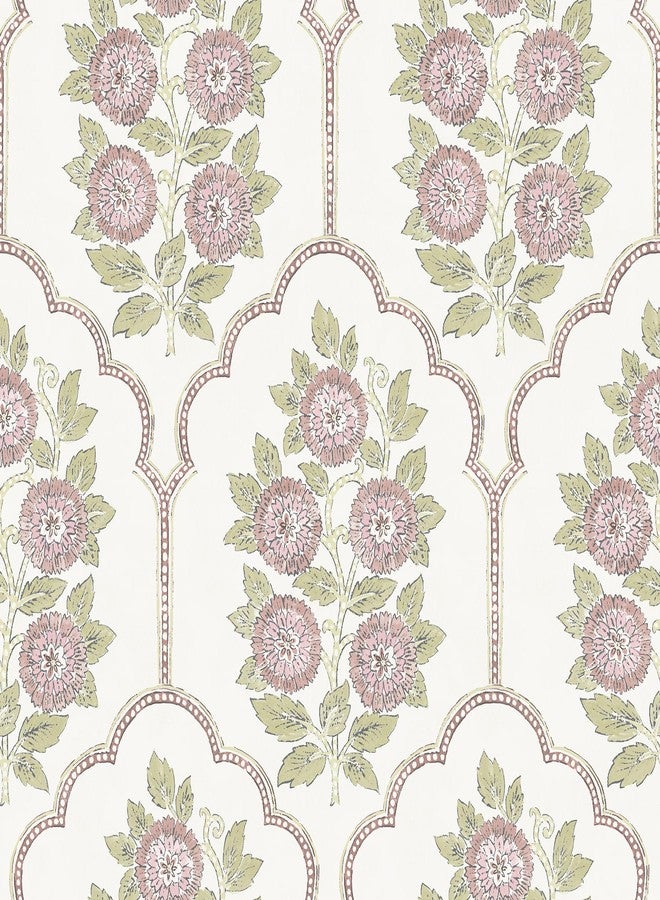 NuWallpaper x Society Social Floral Bazaar Rose Water Peel and Stick Wallpaper, SSS6314 - Image 1