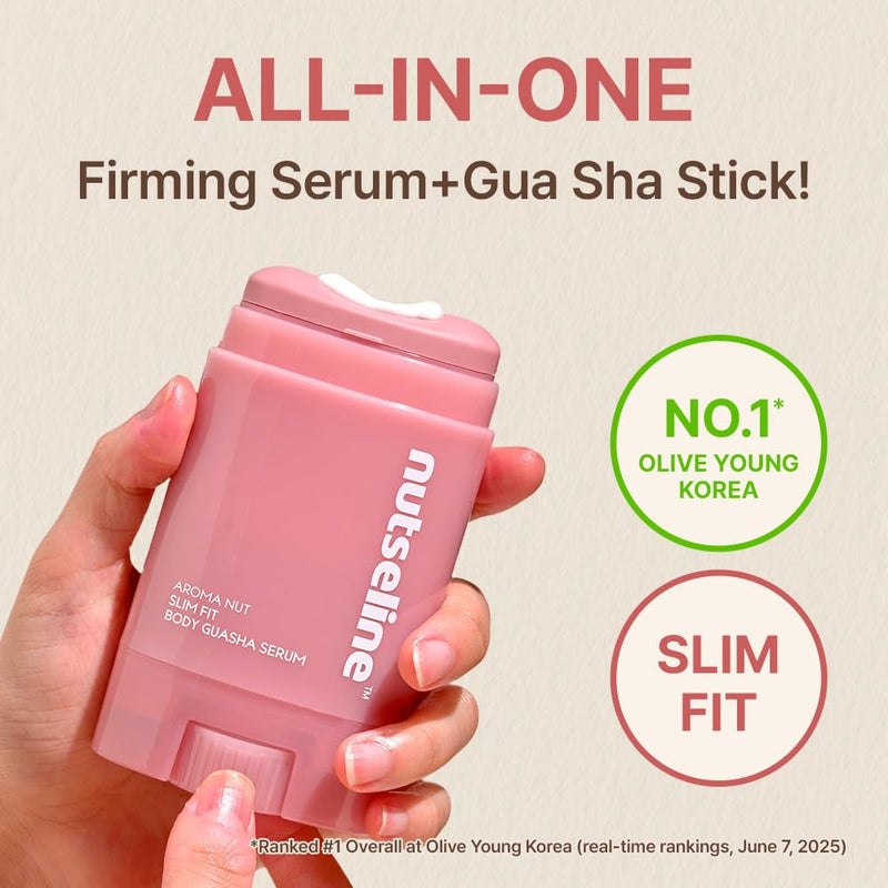 Nutseline Slim Fit Gua Sha Serum â€“ Korean Beuaty Firming & Contouring Body Serum with Aromatherapy & Nut Extracts â€“ Lightweight Lotion Texture for Sculpted Skin from Jawline to Calves â€“ 60ml - Image 2
