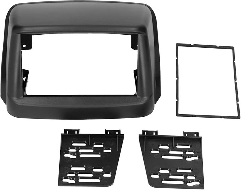 2 دين 7 بوصة إطار لوحة القطع ABS لتزيين لوحة القيادة لسيارة فيات دوبلو 2002-2017 لجهاز الملاحة والراديو - Image 1