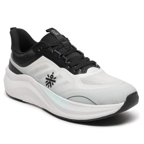 CULT Mens Flowtech Running Shoes (Off White/Black-UK8) - Image 1