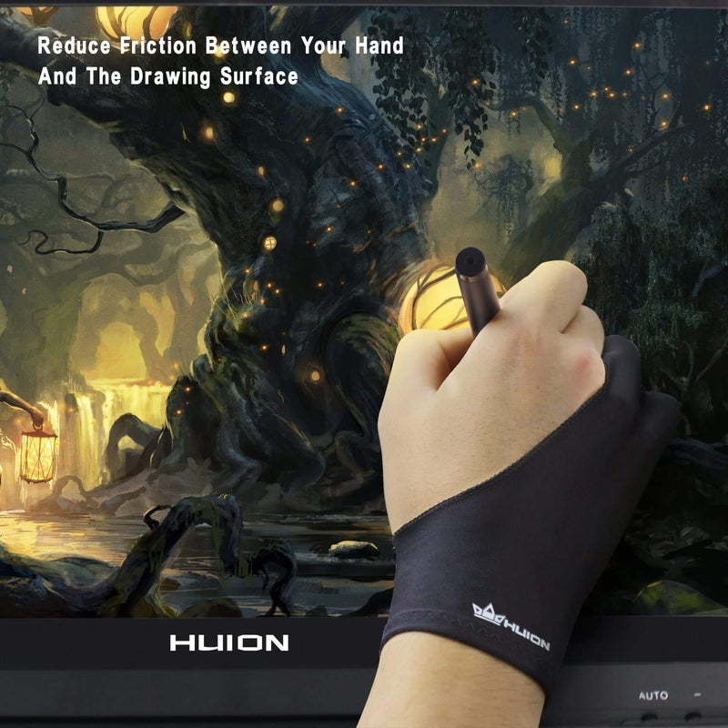 HUION Artist Glove for Drawing Tablet (1 Unit of Free Size, Good for Right Hand or Left Hand) - Cura CR-01 - Image 2