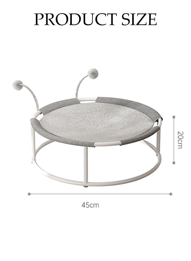 DUNISO Moisture-Proof  Pet Cat Trampoline ,Cat hammock with Interactive Ball,Breathable Cat Beds for Indoor with Non-slip base,Be Universal In All Seasons - Image 2