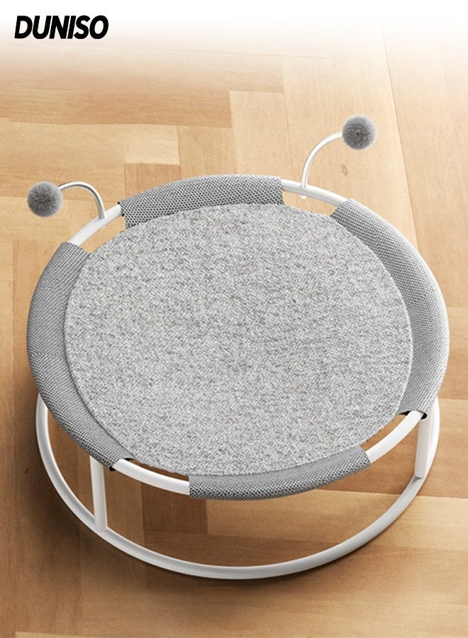 DUNISO Moisture-Proof  Pet Cat Trampoline ,Cat hammock with Interactive Ball,Breathable Cat Beds for Indoor with Non-slip base,Be Universal In All Seasons - Image 1