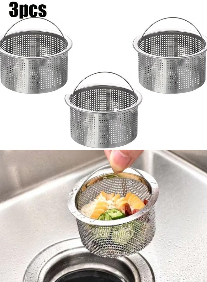 KANGLI 2 PCS Kitchen Sink Strainer,  Stainless Steel Anti-Clogging Drain Strainer - Image 1