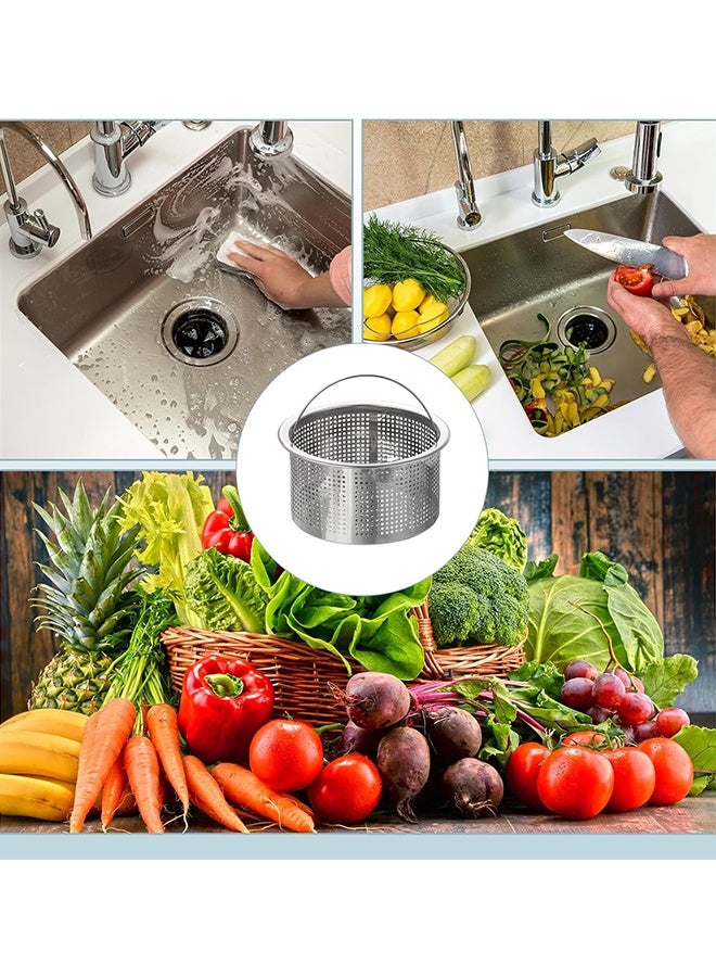 KANGLI 2 PCS Kitchen Sink Strainer,  Stainless Steel Anti-Clogging Drain Strainer - Image 2