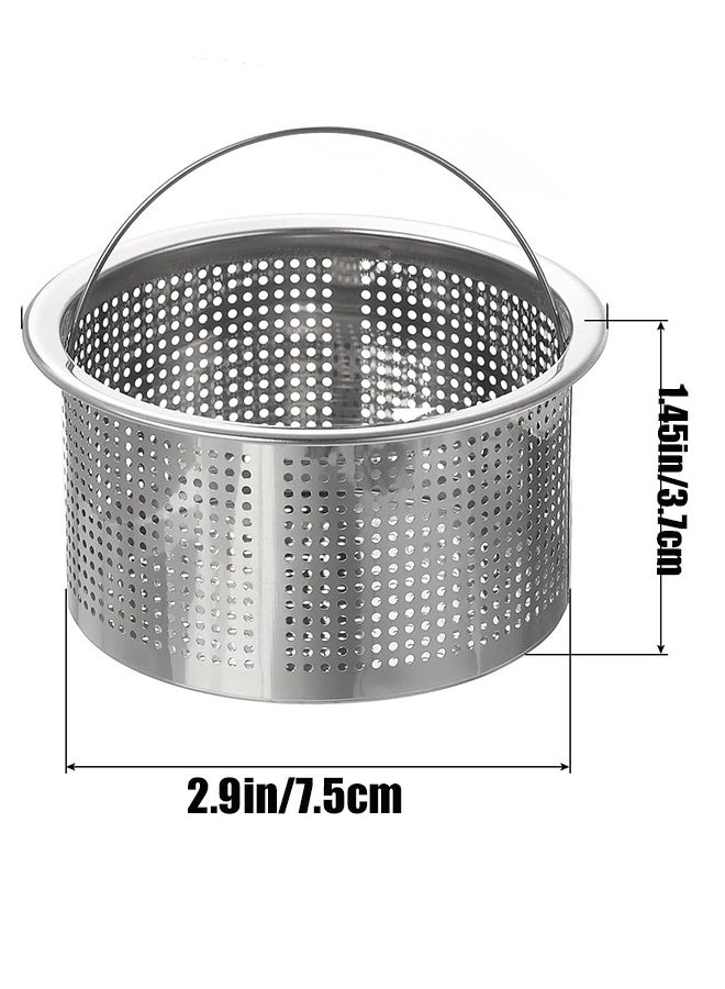KANGLI 2 PCS Kitchen Sink Strainer,  Stainless Steel Anti-Clogging Drain Strainer - Image 5