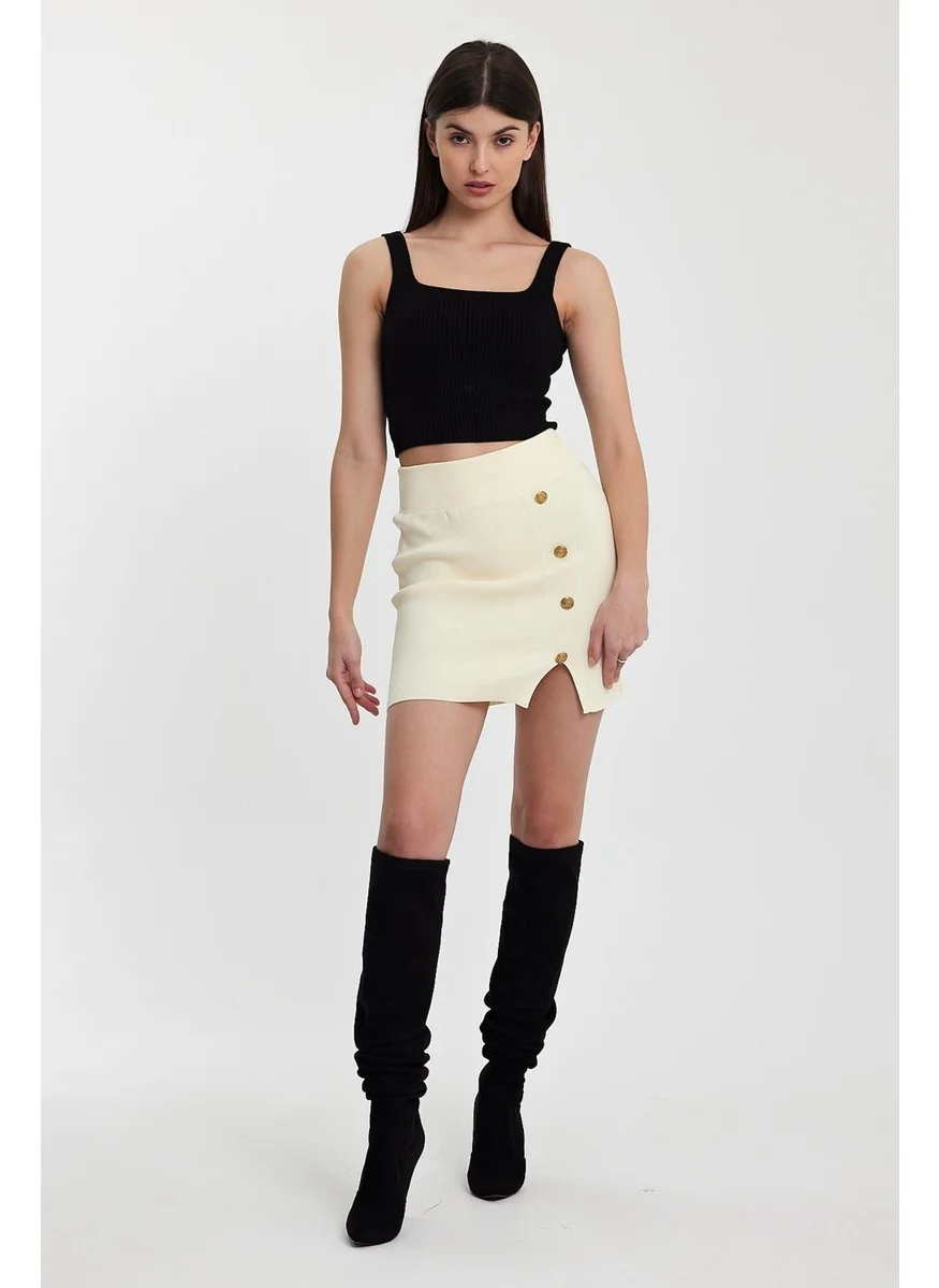 الكسندر جاردي Button Detailed Knitwear SKIRT(A92303-S)