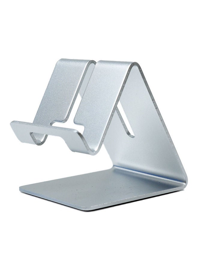 NIBEMINENT Aluminum Alloy Cell Phone Stand Desk Silver  - Image 1