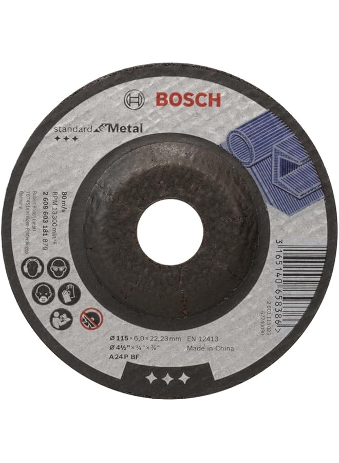 BOSCH Standard For Metal Cutting Disc For Small Angle Grinders 1 Piece 115 Mm Diameter