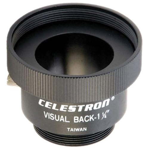 Celestron 93653A 125 inch Visual Back Metal Adapter Threads onto Celestron 5 to 11 Schmidt Cassegrain Telescopes Compatible with 125 Accessories Black - Image 1