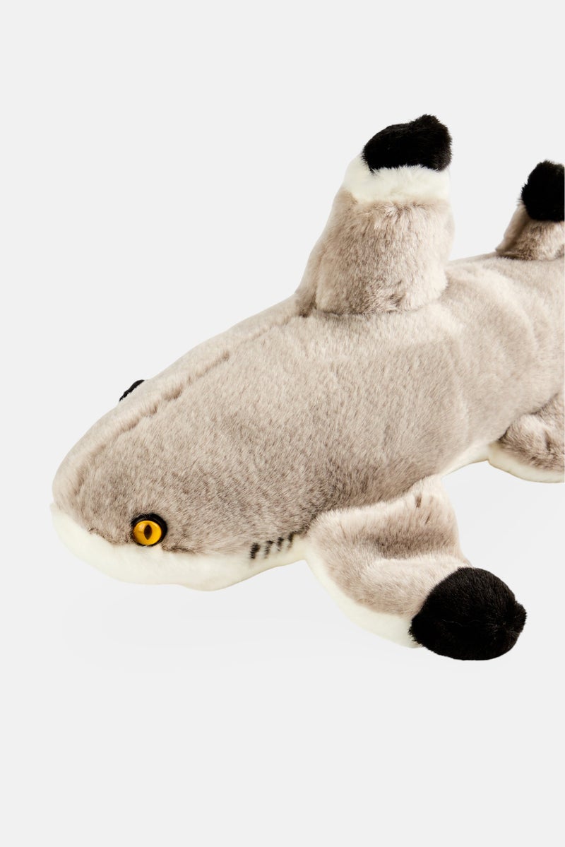 Nature Planet دمية قماشية على شكل سمكة قرش مرجانية ذات طرف أسود - Image 4