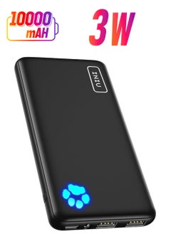 INIU INIU Power Bank, USB C in&out Slimmest 10000mAh Portable Charger, Triple 3A High-Speed Charge External Battery Pack, Flashlight Phone Charger for iPhone 16 15 14 13 12 11 X Samsung S22 S21 Google iPad 