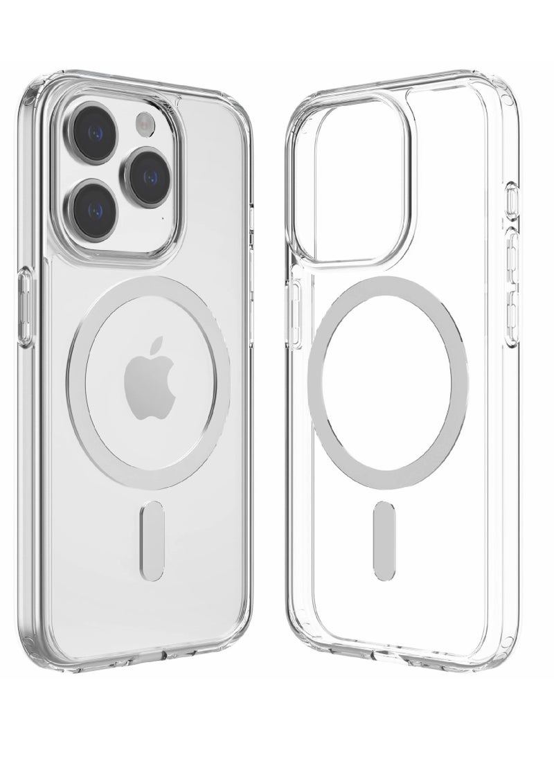 Generic Designed For IPhone 15 Pro Max Case, Compatible With MagSafe Clear Case  - Image 1